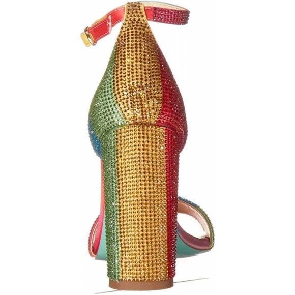 BETSY JOHNSON SABRINA RAINBOW HEELS 👠 🌈 - Picture 2 of 4